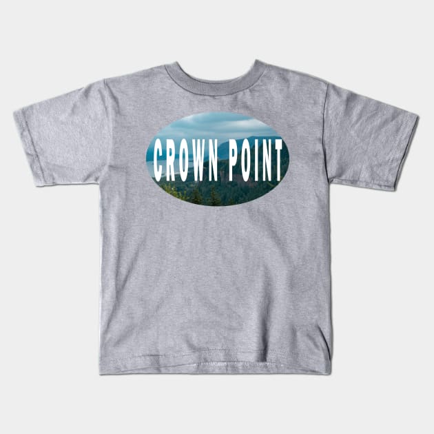 Crown Point Oregon Kids T-Shirt by stermitkermit